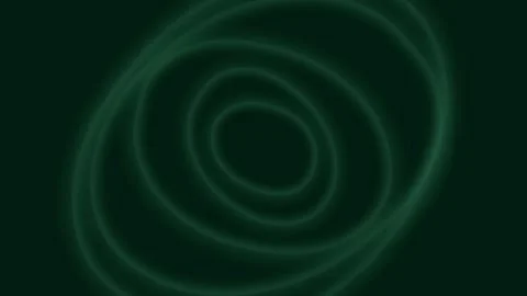 A glowing ethereal ring pattern formed by concentric circles on black background 库存影片 335117866