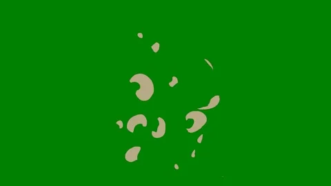 A glowing explosion effect on green screen ideal for fast-paced Stock Footage 301386589