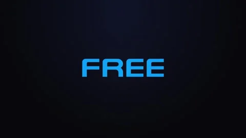 Glowing explosion FREE text reveal blue and pink Stock Footage 301182360