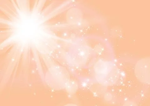 Glowing explosion of light, Peach Fuzz color, color of the year 2024 Illustrazione stock