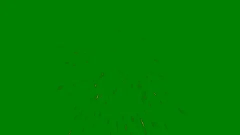 A glowing explosion of radiant particles bursting dynamically on a green Stock Footage 301387359