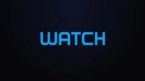 Glowing explosion WATCH text reveal blue and pink Stock Footage 301690951