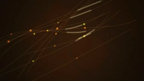 Glowing fiber optic lines sending data seamless loop Stock Footage 344972252