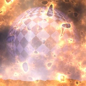 Glowing fiery background Stock Illustration