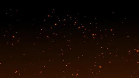 Glowing Fire Particles Flying Up Background. Stock Footage 336618154