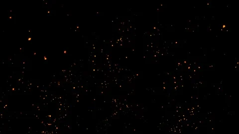 Glowing Fire Particles Flying Up Background. Video stock 336629671