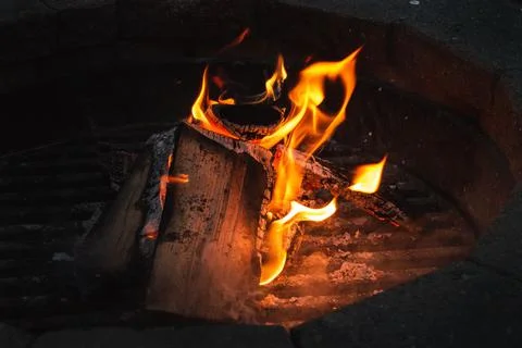 Glowing fire Stockfoto's