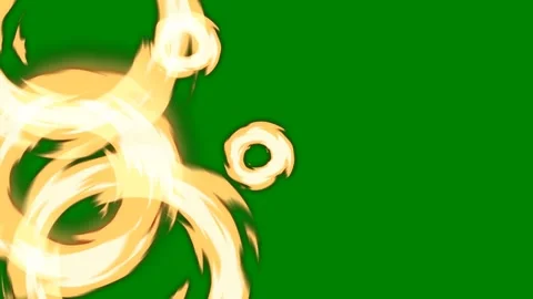 A glowing fireball effect transitioning across green screen perfect Stock Footage 301386683