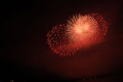 Glowing fireworks Stock Photos