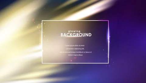 Glowing flickering lights on blurred background. Stock Illustration