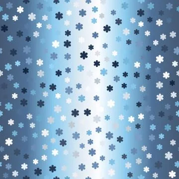 Glowing flower background. Seamless vector gradient pattern Illustrazione stock