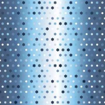 Glowing flower pattern. Seamless vector gradient background Stock Illustration