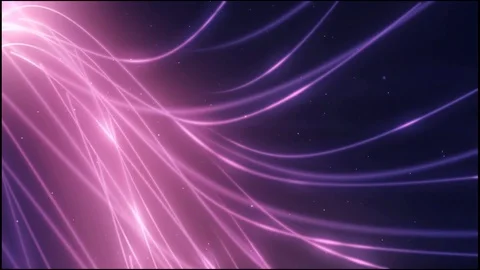 Glowing flowing wavy lines of blue and purple plasma ray Stock Footage 126695543