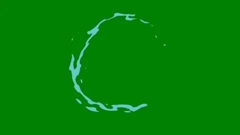 A glowing fluid arc effect transitioning across green screen ideal Stock Footage 301386185