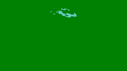 A glowing fluid arc transitioning across green screen perfect Stock Footage 301386269
