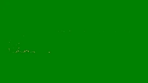 A glowing fluid transition effect on green screen ideal for adding Stockbeeldmateriaal 301386400