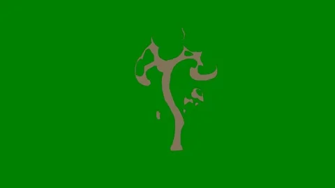 A glowing fluid transition effect moving across green screen ideal Stock Footage 301386519