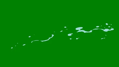 A glowing fluid wave effect transitioning across green screen perfect Stock Footage 301386356