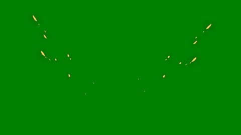 A glowing fluid wave effect transitioning across green screen perfect Stock Footage 301386389