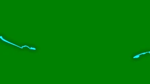 A glowing fluid wave transition effect on green screen ideal for creating Vídeo Stock 301386968