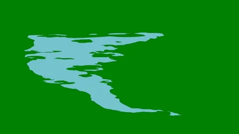A glowing fluid wave transitioning across green screen perfect for adding Stock Footage 301386312
