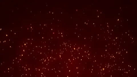 Glowing flying ember, burning ash particles. 動画素材 169034330