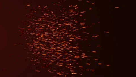 Glowing flying ember, burning ash particles 動画素材 169168742