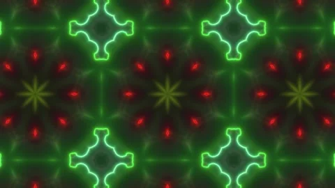 Glowing Fractal Noise Loop – Abstract Hypnotic Light Waves (60 sec, Seamless) Stock Footage 304965210