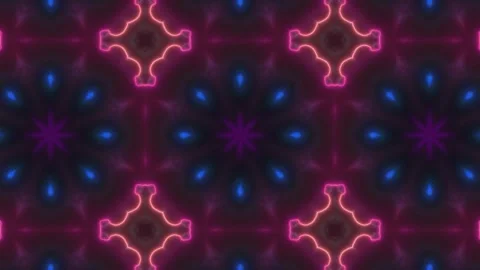 Glowing Fractal Noise Loop – Abstract Hypnotic Light Waves (60 sec, Seamless) Stock Footage 304965241