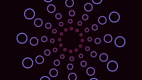Glowing futuristic network connection data flow loop on dark screen Stock Footage 340380360