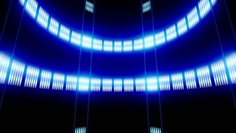 Glowing Futuristic Technology Cyber Elevator Effect Loop Stock Footage 159876651
