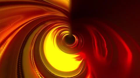 Glowing futuristic tunnel, computer generated. 3d rendering abstract background Stock Illustration