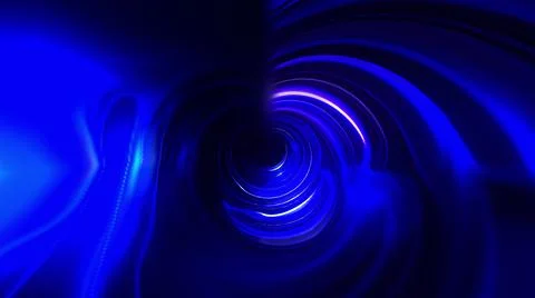 Glowing futuristic tunnel, computer generated. 3d rendering abstract background Illustrazione stock