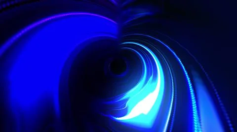 Glowing futuristic tunnel, computer generated. 3d rendering abstract background Illustrazione stock
