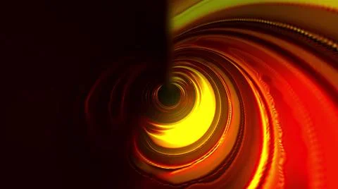Glowing futuristic tunnel, computer generated. 3d rendering abstract background Illustrazione stock