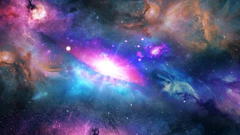 Glowing Galaxy Stock Footage 95018989