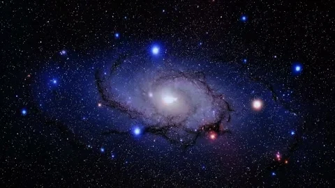 Glowing galaxy view zoom in 動画素材 317811643