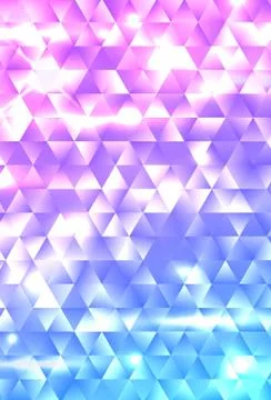 Glowing geometric gradient triangle background. Stock Illustration