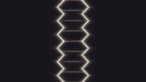 Glowing Geometric Hexagon Pattern Seamless Loop Stock Footage 340745789