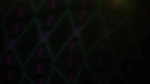 Glowing geometric pattern with lines and shapes on black background. Stockbeeldmateriaal 337507388