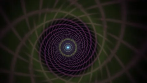 Glowing geometric spiral pattern design. Stock Footage 340019297