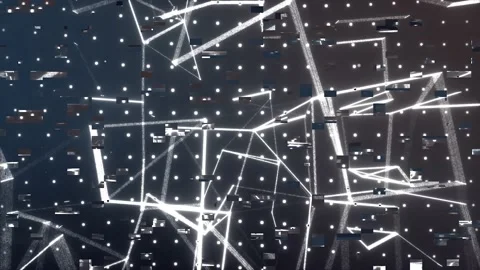 Glowing Glitch Background 4K Stock Footage 145836058