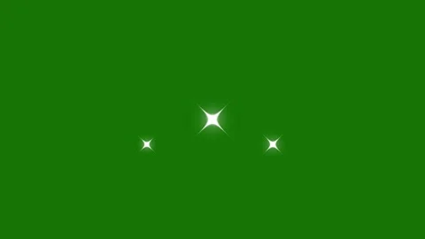 Glowing Glitter Twinkle Star Animation on Green Screen 4K Loop 動画素材 335890087