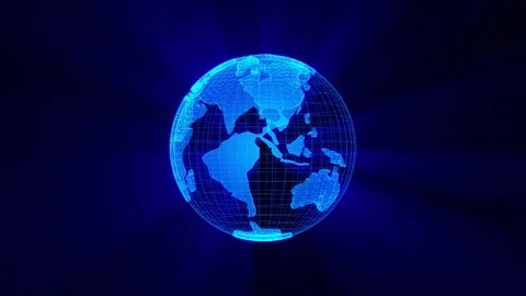 Glowing Globe Video stock 128811449