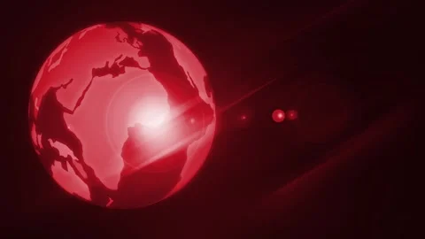 Glowing globe in space background animation Stock Footage 327014208