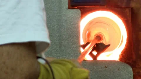 Glowing glory hole Stock Footage 12299729