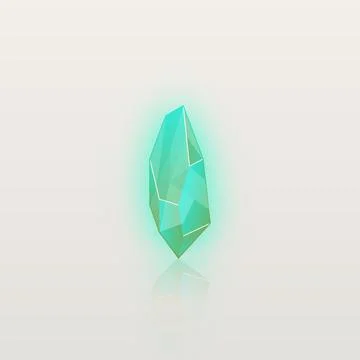 Glowing Glow Gemstone Gem With Background Illustrazione stock