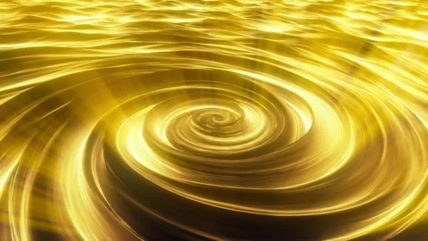 Glowing Gold Light Rays Abstract Twisting Rip Tide Ocean Loop Background Stock Footage 141771335