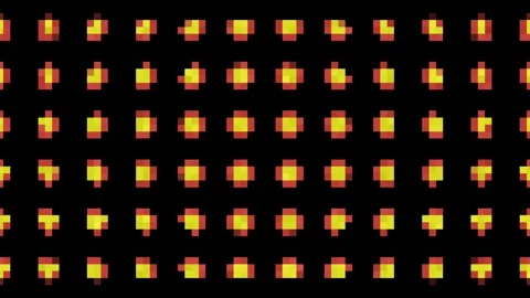 Glowing Gold Particle Grid Animation Clip Video stock 330004537