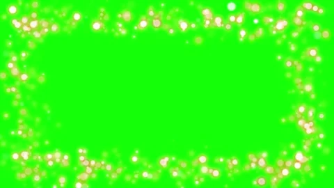 Glowing gold particles on green background Video stock 338178315